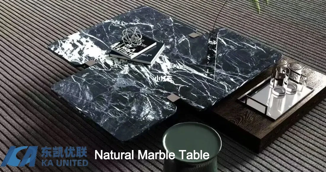 Grand Antique Black Marble Side Tables Grand Antique Black Marble Side Tables