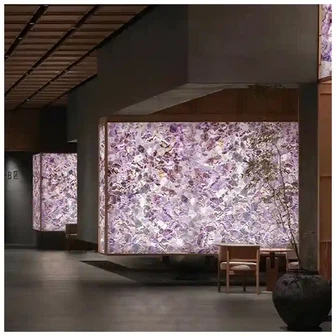 Amethyst-Kristallplatte