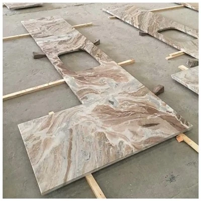 Fantasie-Brown-Marmor-Arbeitsplatten