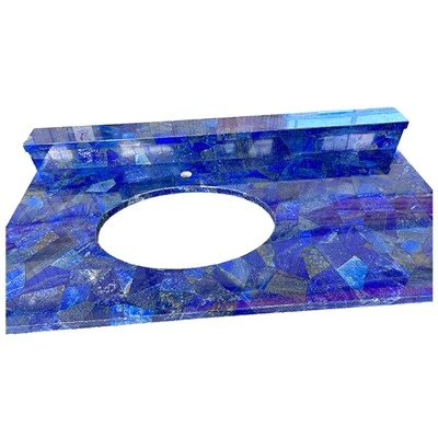 Lapislazuli-Waschtische mit blauem Edelstein