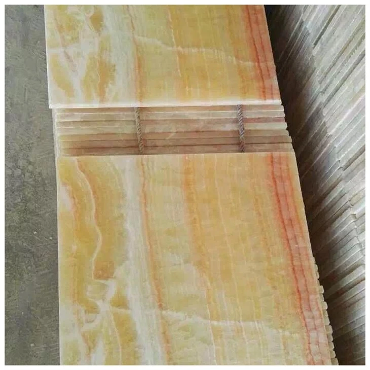 Gelbe Honig-Onyx-Marmorfliesen